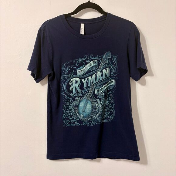 Tops - Ryman Auditorium Bluegrass & Banjos T-Shirt Sz S